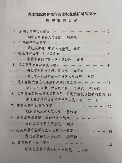 20220106杜志：我院一案例入选湖北法院依法保护法官合法权益维护司法秩序典型案例97.png