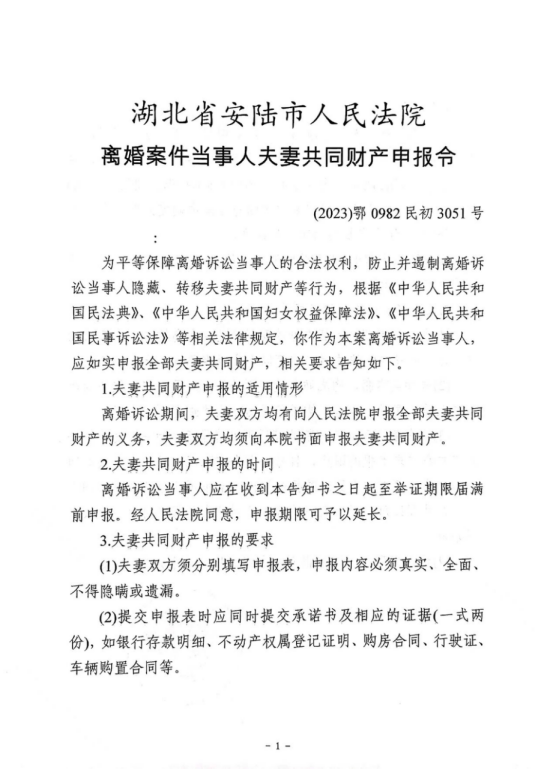 安陆法院发出首份《夫妻共同财产申报令》437.png